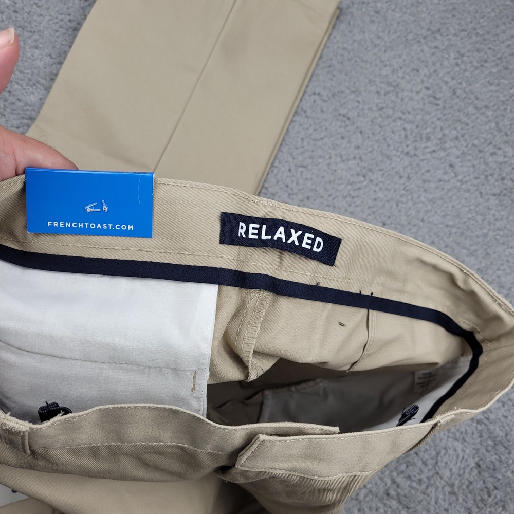 French Toast Kids Relaxed Khaki Pants Size 20‎ Adjustable Waist School Uniform - Picture 5 of 6